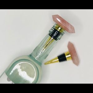 NEW Gemstone Bottle Stoppers. Silver or Gold